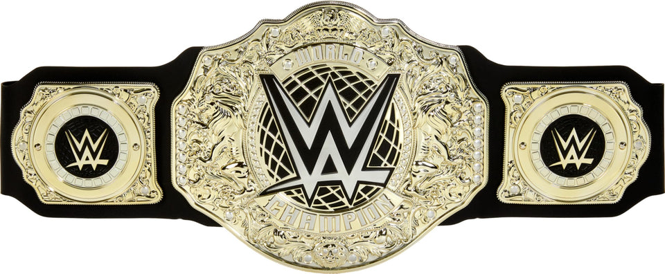 Mattel WWE Championship Title belt front view for immersive play