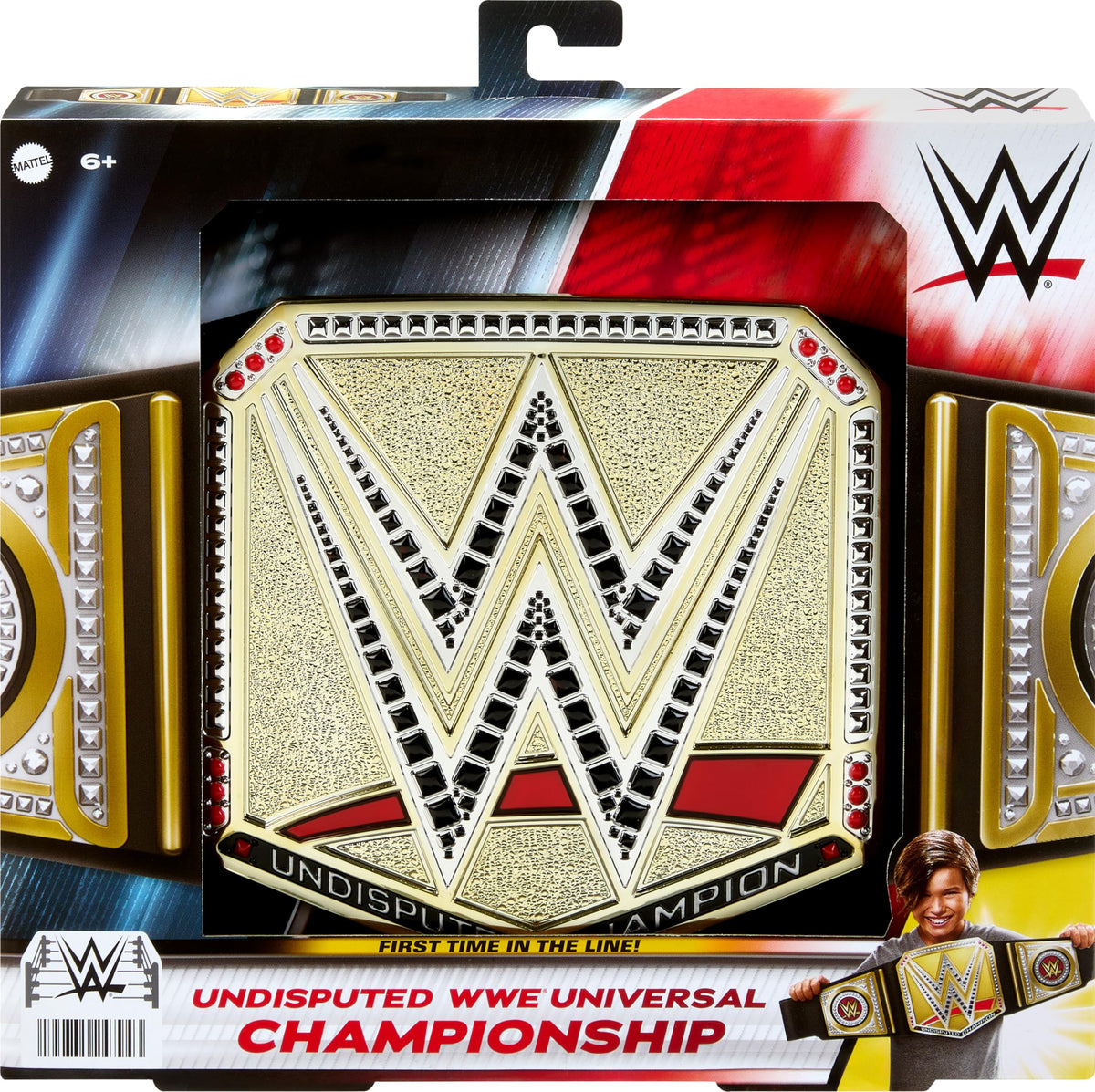 Mattel WWE Championship Title collectible item that enhances pretend reigns.