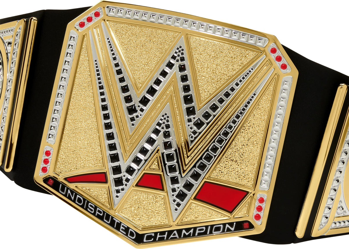 Mattel WWE Championship Title role-play gear sparks creative WWE fantasy play.