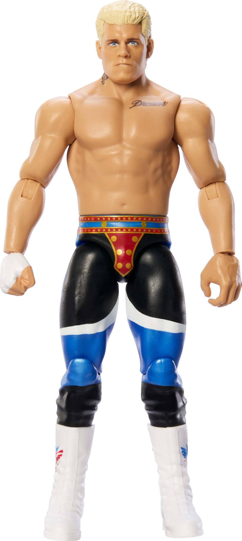 Mattel WWE Cody Rhodes American Nightmare action figure front view for display and storytelling