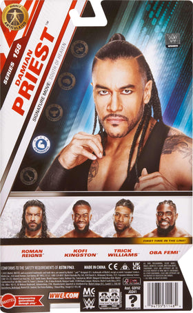 Mattel WWE Damian Priest action figure in pose-ready form for play and collection.