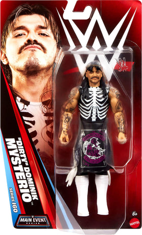 Mattel WWE Dirty Dominik Mysterio figure, articulation detail enabling dynamic posing