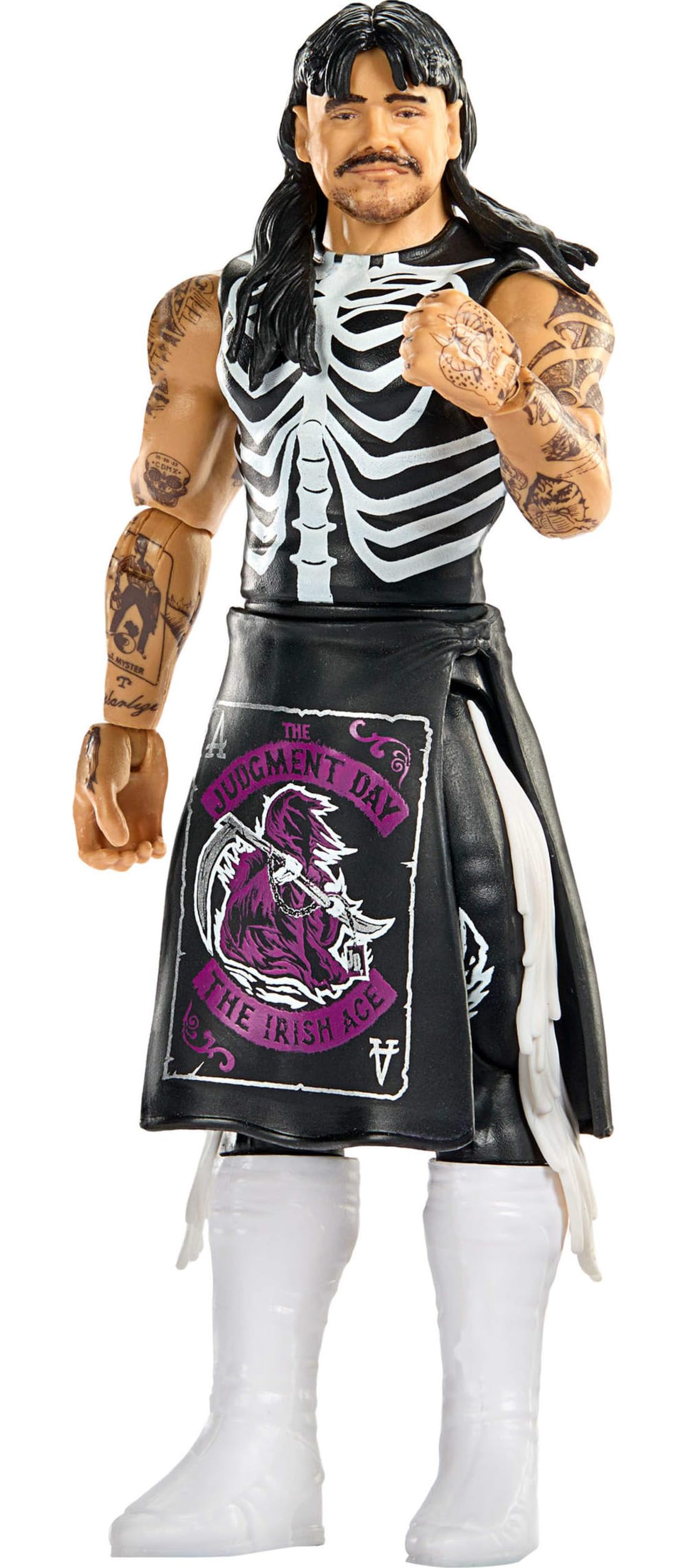 Mattel WWE Dirty Dominik Mysterio figure, TrueFX face showing lifelike expression