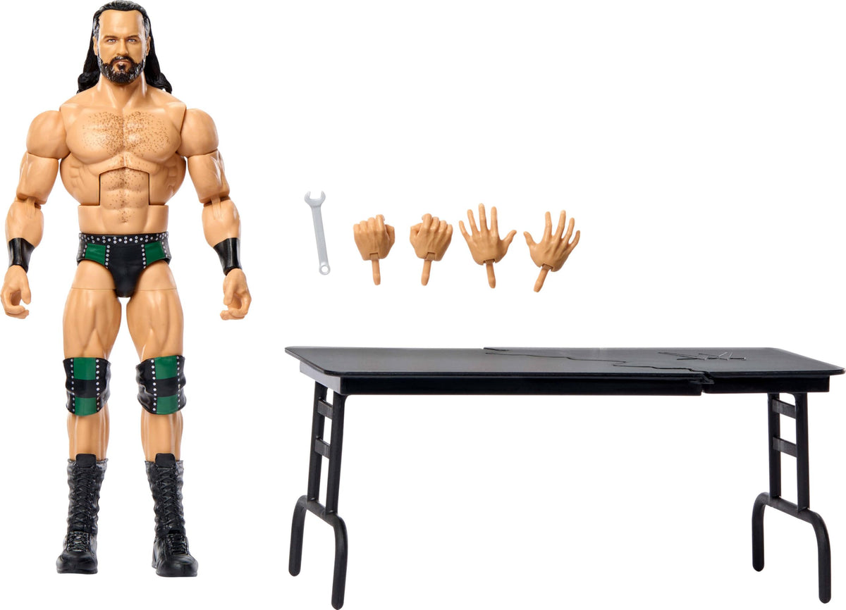Mattel WWE Drew McIntyre figure front view for display and posing