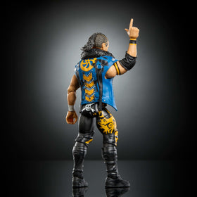 Dynamic articulation enables recreating signature moves in Mattel WWE Elite Akex Shelley.