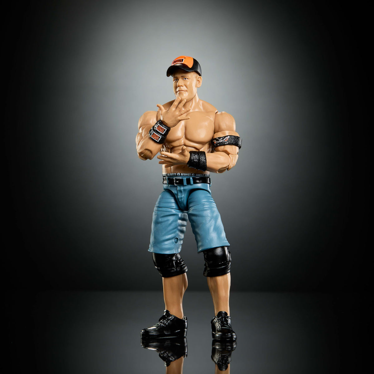 Mattel WWE Elite Build-A-Figure parts to assemble a new collectible.