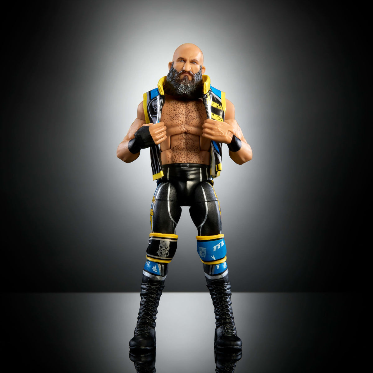 Mattel WWE Elite Ciampa TrueFX detailing for life-like facial features.