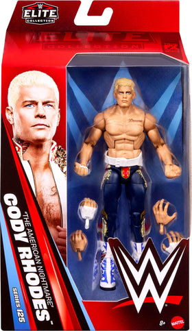 Mattel WWE Elite Cody Rhodes figure articulation spotlight for dynamic posing options