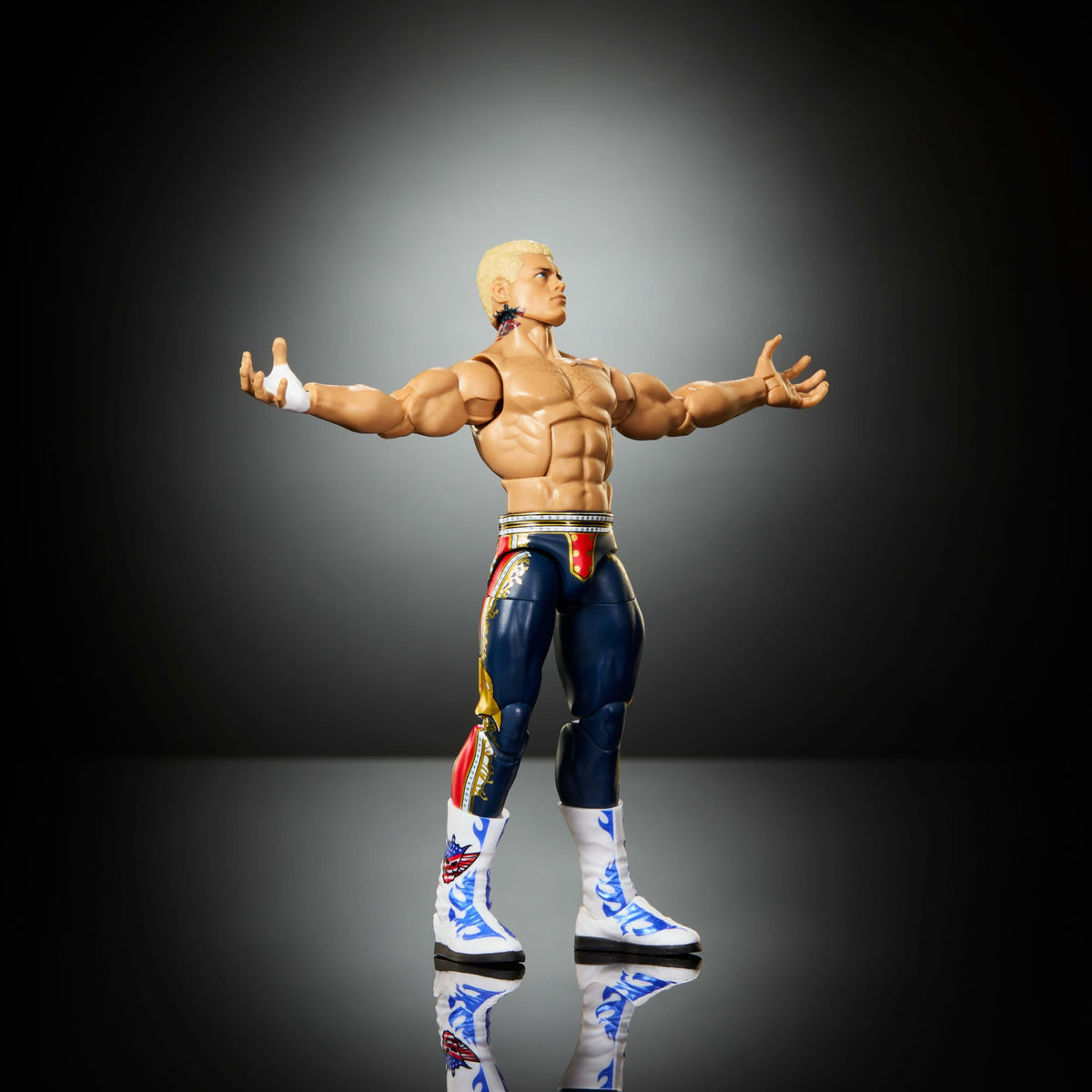Mattel WWE Elite Cody Rhodes truefx detailing delivers lifelike facial features