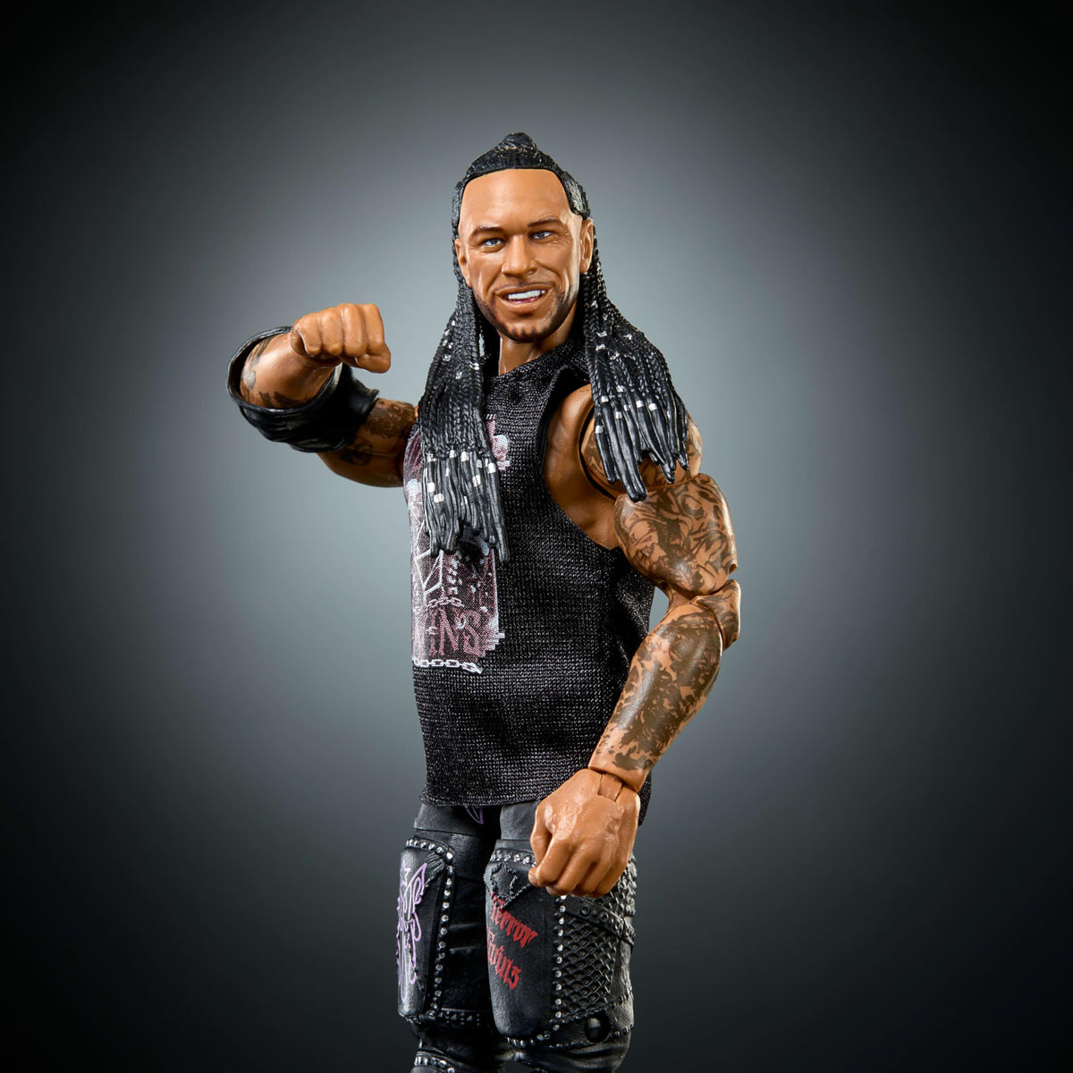 Damian Priest figure showing 25 articulation points for dynamic posing