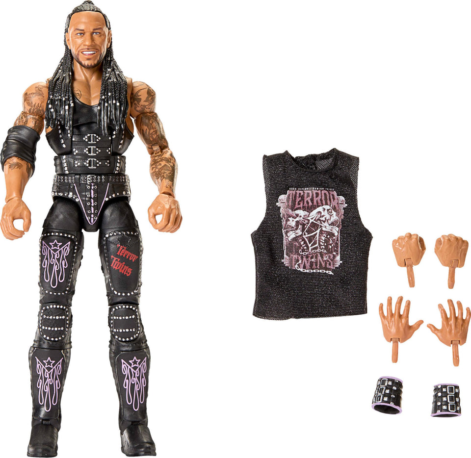 Mattel WWE Elite Damian Priest front view with detailed sculpt for display