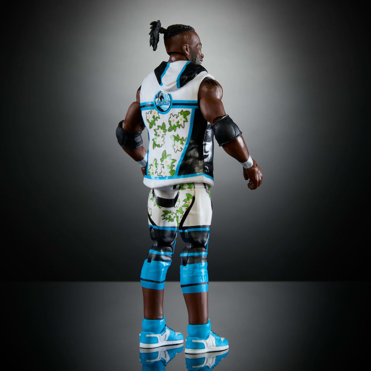 Mattel WWE Elite Kofi Kingston display-ready figure for collectors.