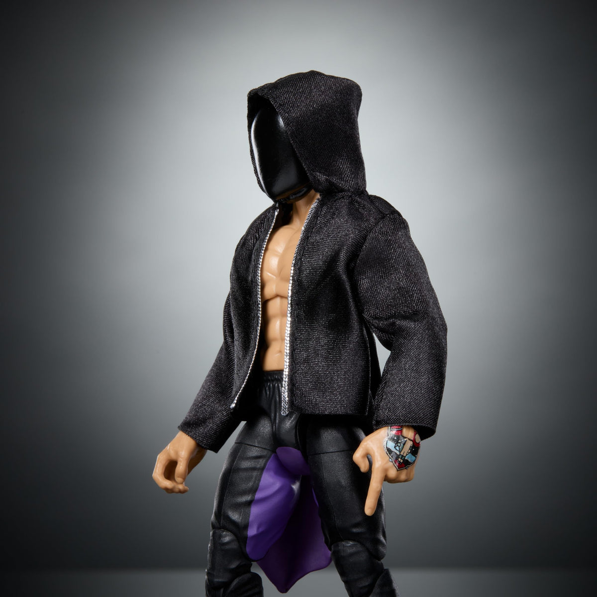 Mattel WWE Elite Finn Balor figure with interchangeable hands for different grips