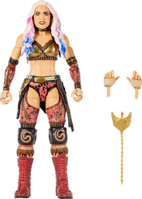 Mattel WWE Elite Giulia figure front view with TrueFX detailing for display