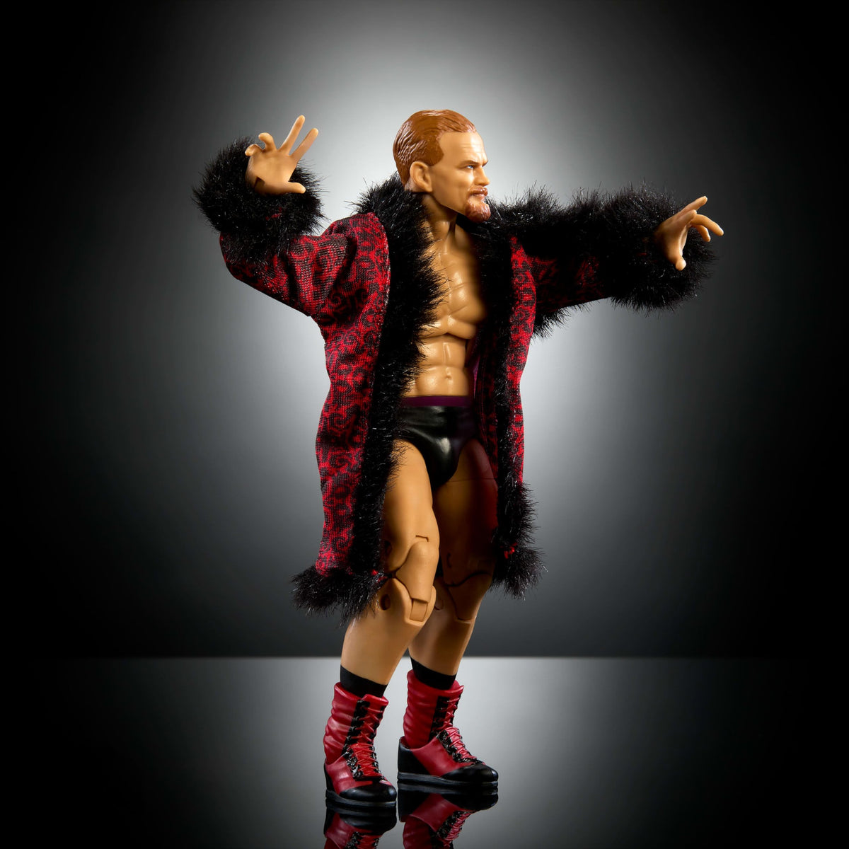 Mattel WWE Elite Ilja Dragunov attire detailing mirrors authentic ring gear
