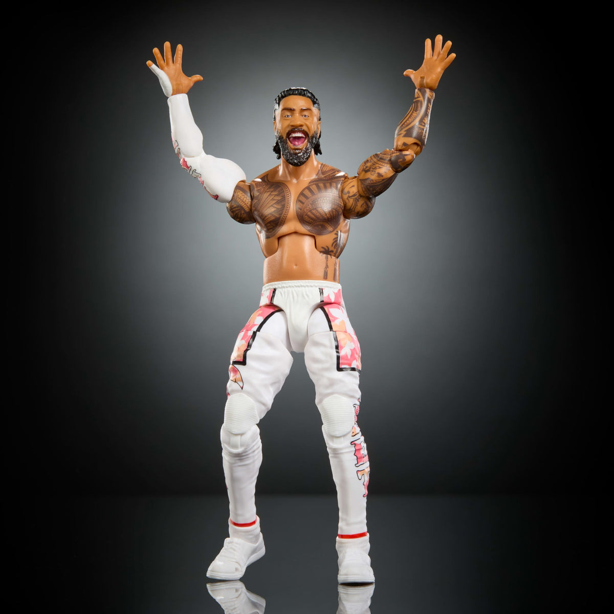 Mattel WWE Elite Jey Uso accessories let fans recreate signature entrances and moves.