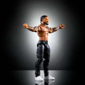Mattel WWE Elite Jimmy Uso packaging display ideal for collectors and shelf setup