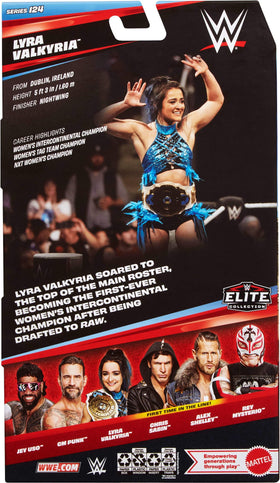 Series 124 packaging highlights Lyra Valkria for collectors.