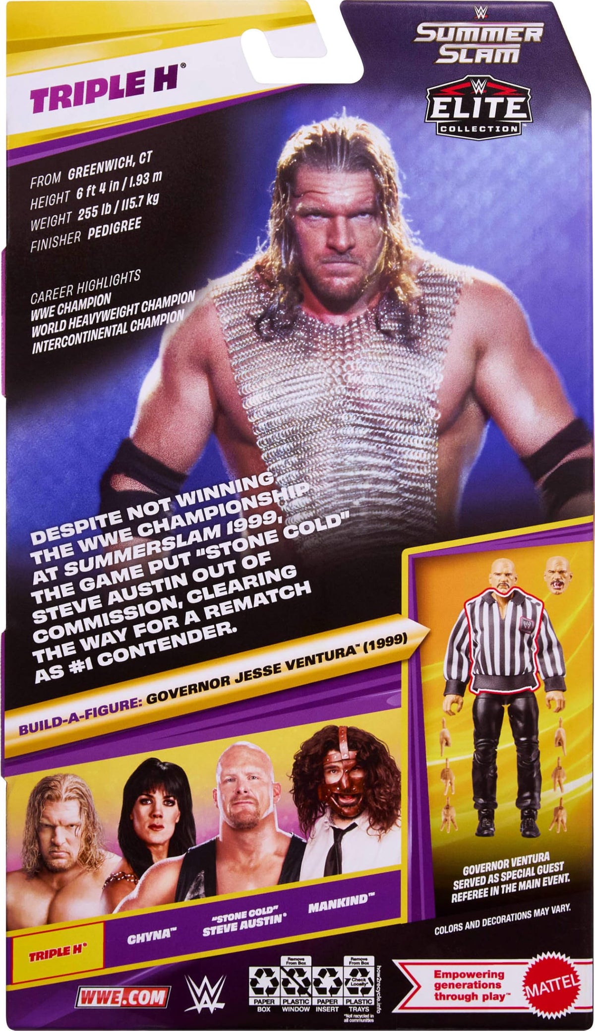 Mattel WWE Elite Build-A-Figure parts expand your collection.
