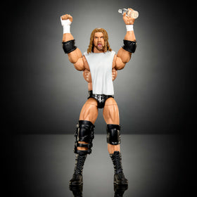 Mattel WWE Elite deluxe articulation enables authentic action poses.