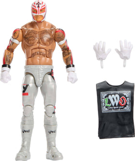Mattel WWE Elite Rey Mysterio 6in figure with premium detail for pose and display