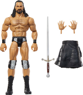 Mattel WWE Elite Series 115 Drew McIntyre figure front view for display and posing