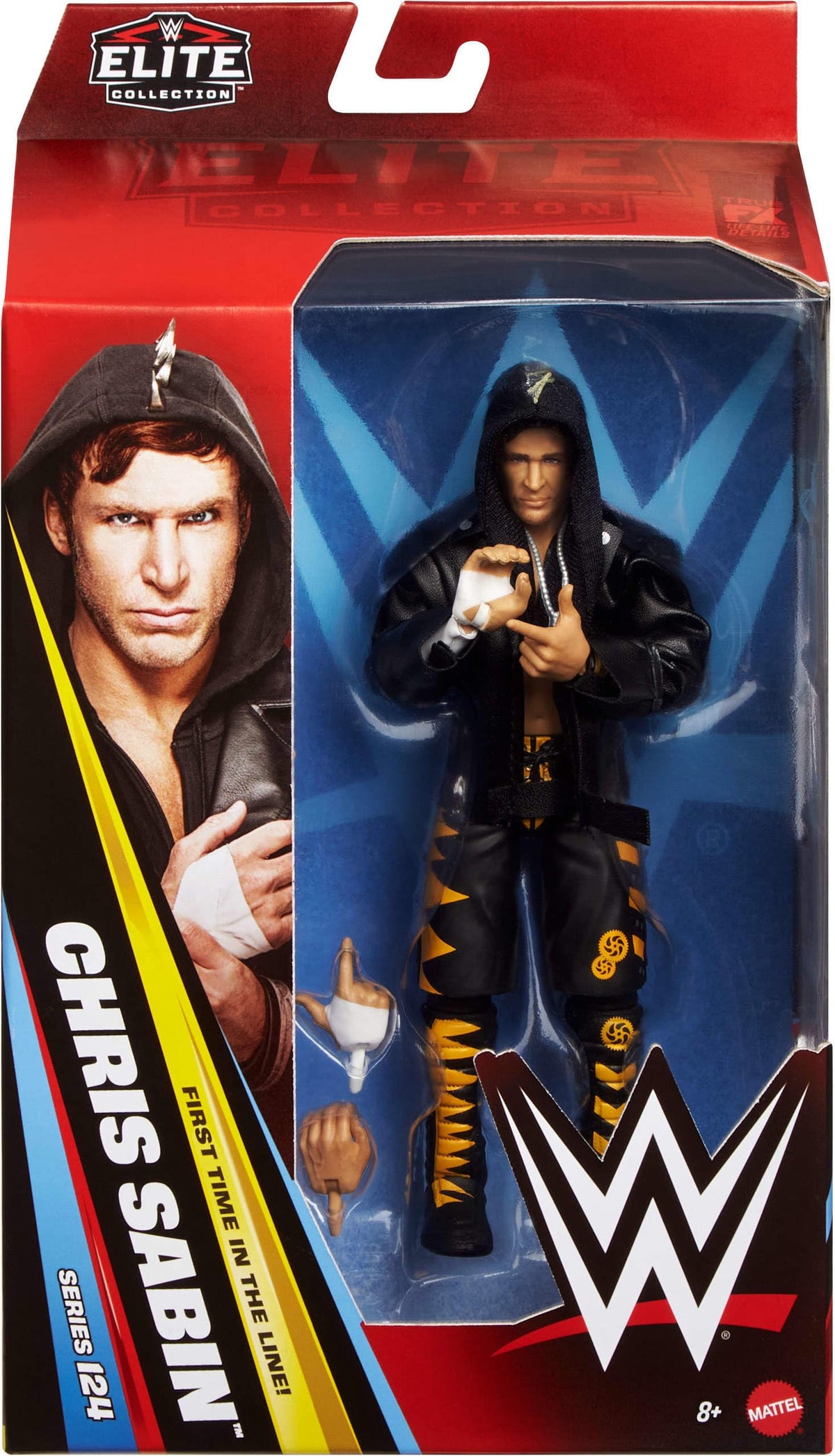 Mattel WWE Elite Chris Sabin articulation points enable authentic wrestling poses