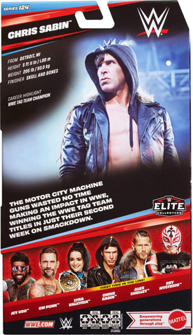 Mattel WWE Elite Series 124 Chris Sabin packaging and presentation