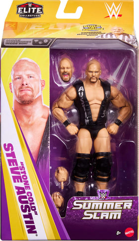 Mattel WWE Elite accessories with interchangeable hands for dynamic moves and poses.