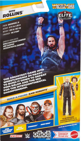 Mattel WWE Elite Survivor Series display with Build-A-Figure parts and collectability