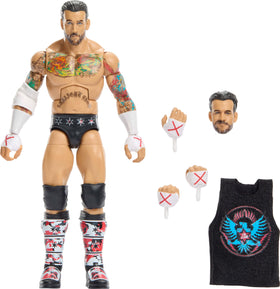 Mattel WWE CM Punk action figure with detailed sculpting for display and play