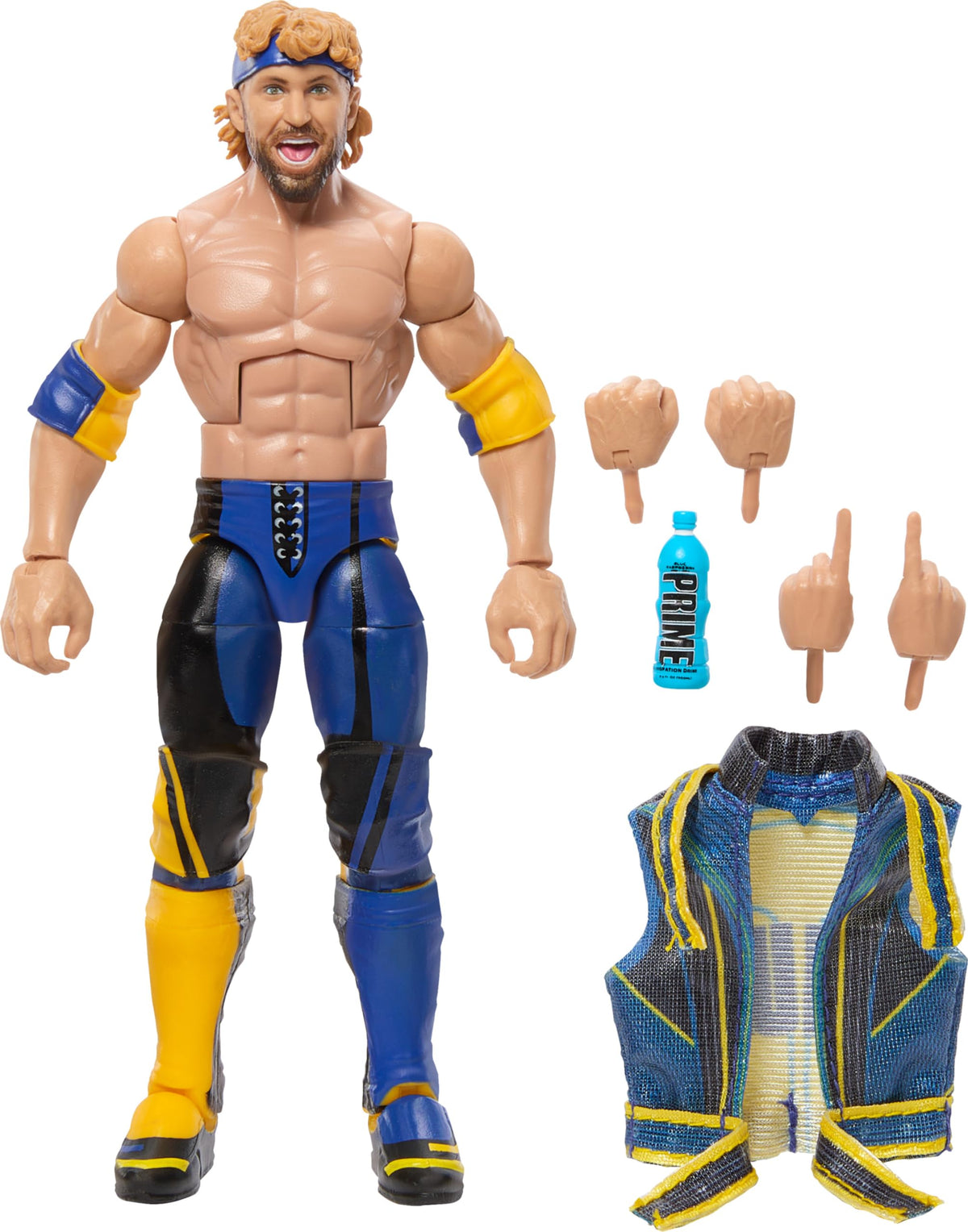 Mattel WWE Logan Paul Elite Top Picks figure front view for display and posing.