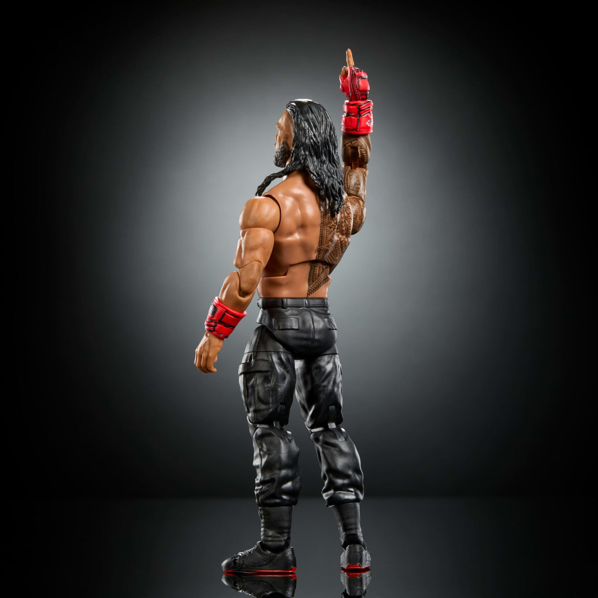 Mattel WWE Elite Top Picks Roman Reigns 25-point articulation enables dynamic posing.