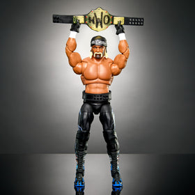 Mattel 30 articulation points enable precise poses on Hollywood Hulk Hogan Ultimate Edition figure.