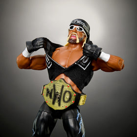 Mattel swappable hands and heads to customize Hollywood Hulk Hogan Ultimate Edition for dynamic action poses.