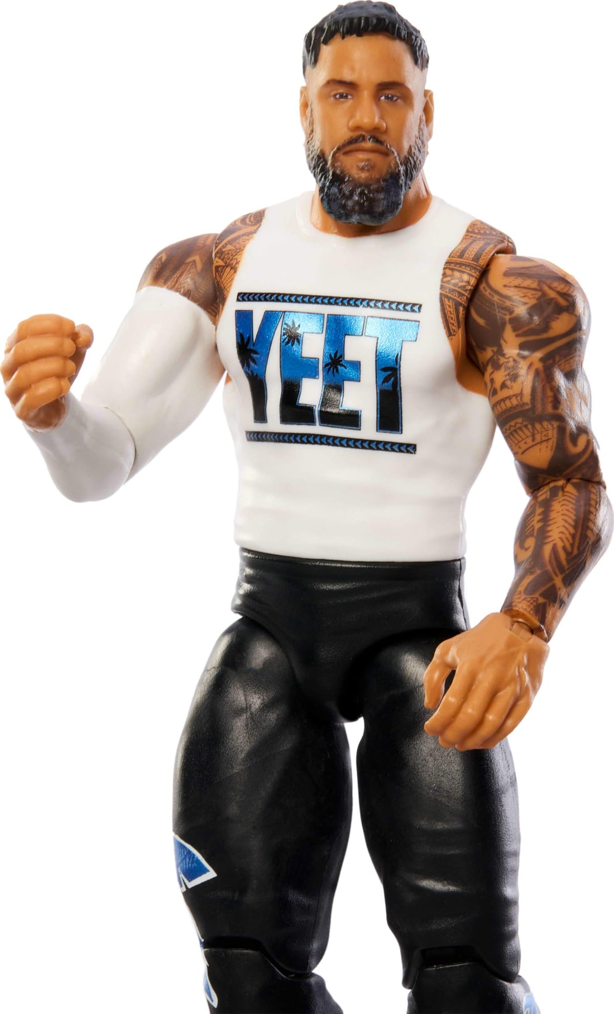 Mattel Jey Uso articulation points enable dynamic posing options