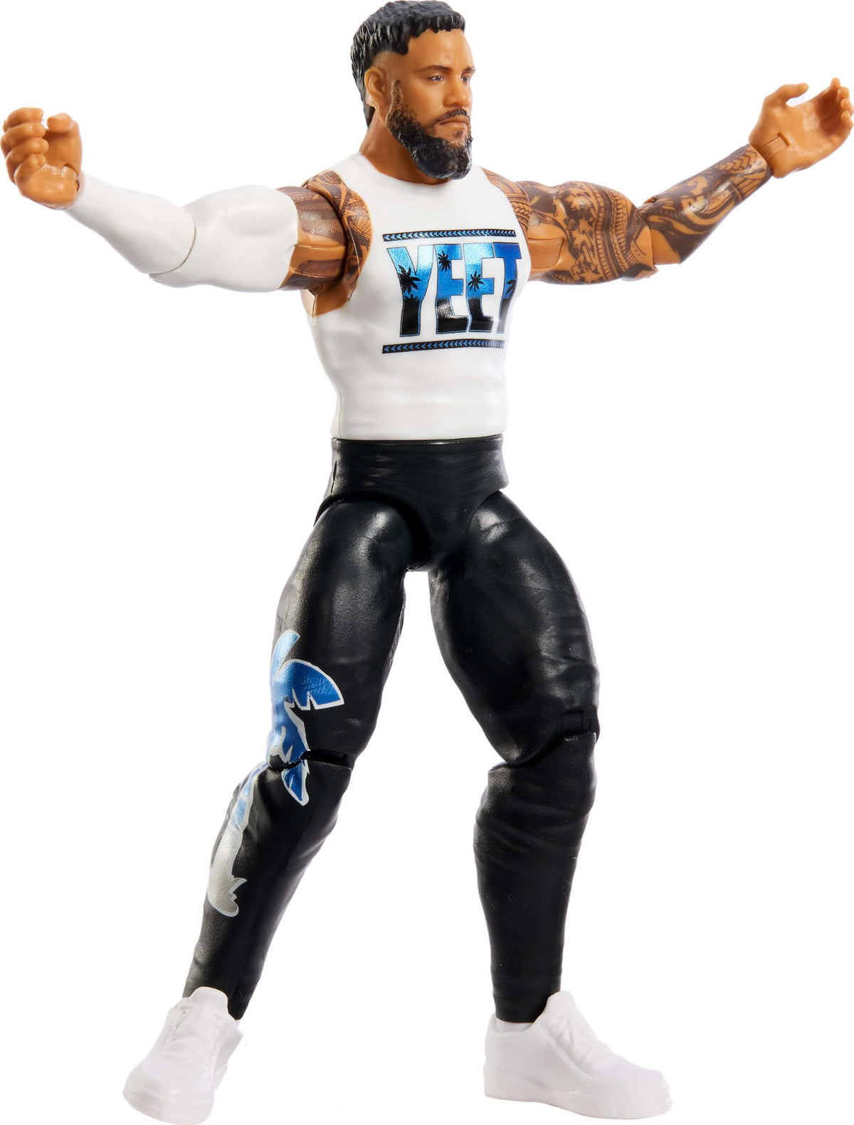 Mattel Jey Uso TrueFX face detail for lifelike expression