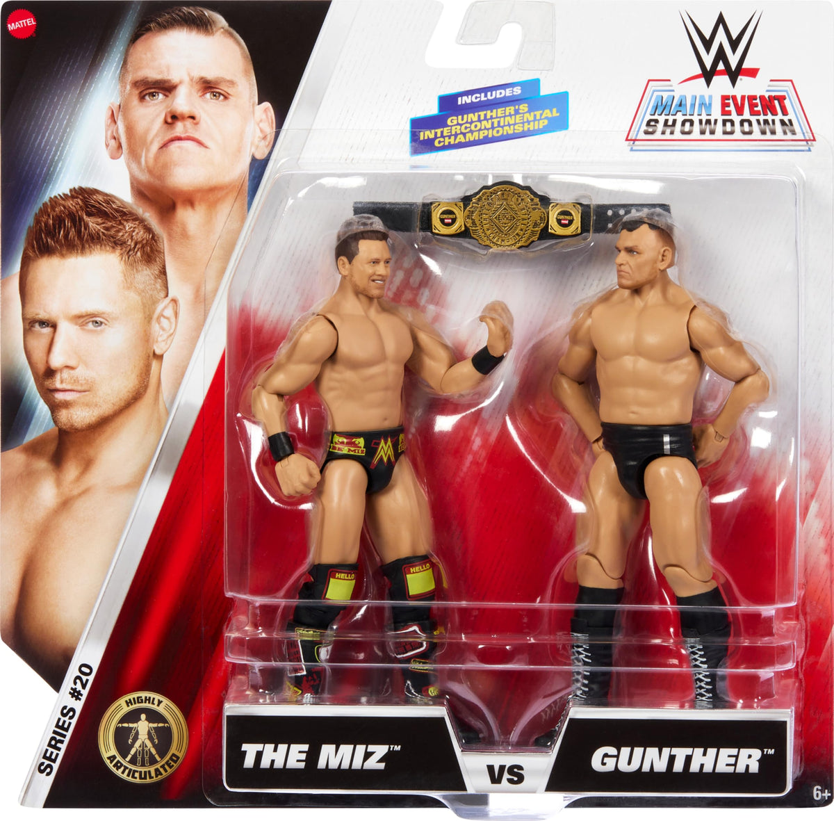 Mattel WWE Main Event 2-pack The Miz front view for dramatic poses.