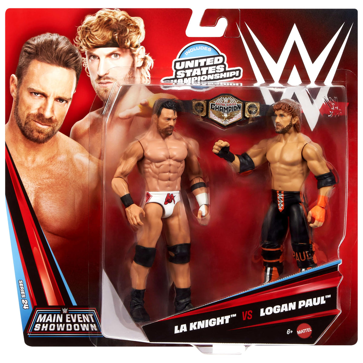 Mattel WWE Main Event Showdown two-pack ready for shelf display
