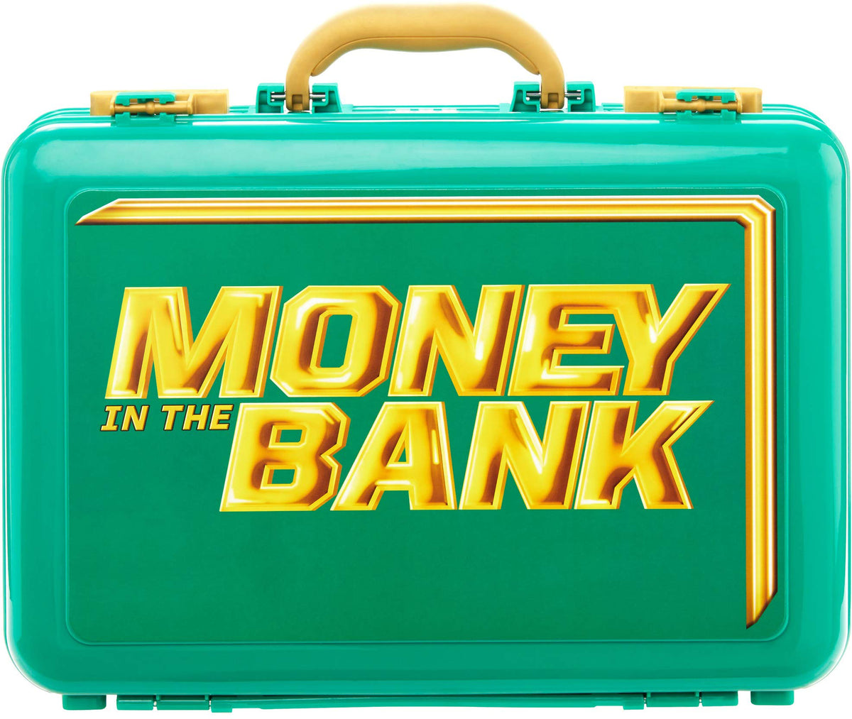 Mattel WWE Money in the Bank carrying case with front graphic for portable display and storage.