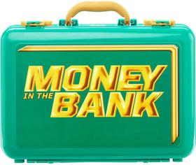 Mattel WWE Money in the Bank carrying case with front graphic for portable display and storage.