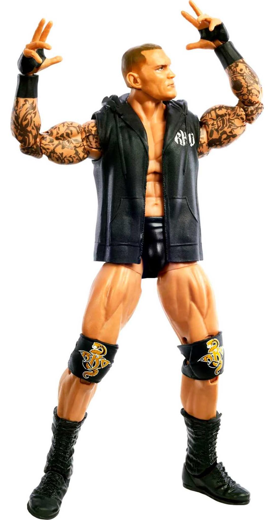 Mattel WWE Randy Orton Top Picks figure, entrance gear included, recreate iconic entrances at home.