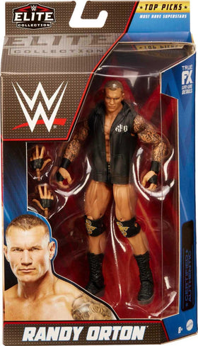 Mattel WWE Randy Orton Top Picks figure, articulation pose, enables authentic signature moves.
