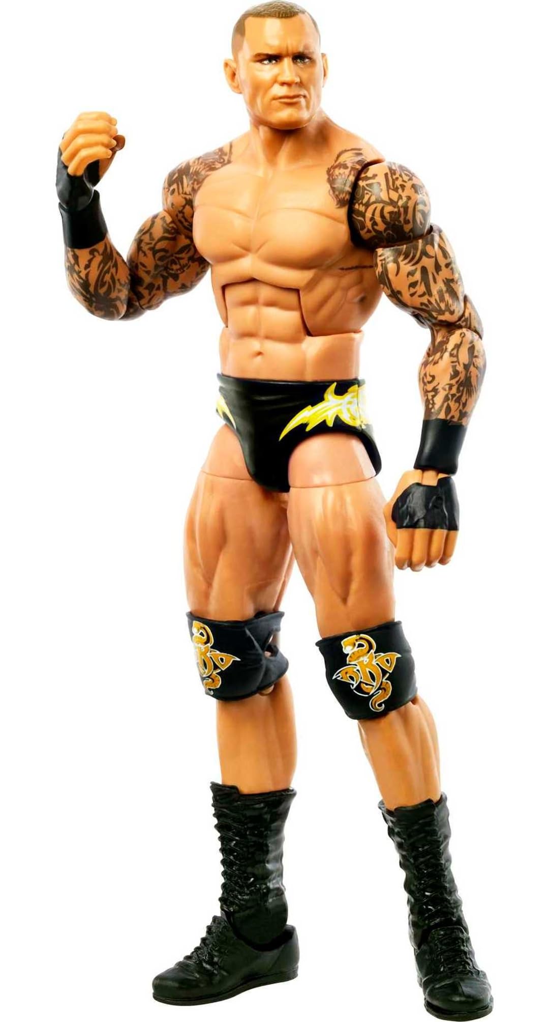 Mattel WWE Randy Orton Top Picks figure, 6-inch scale, compatible with standard display shelves.