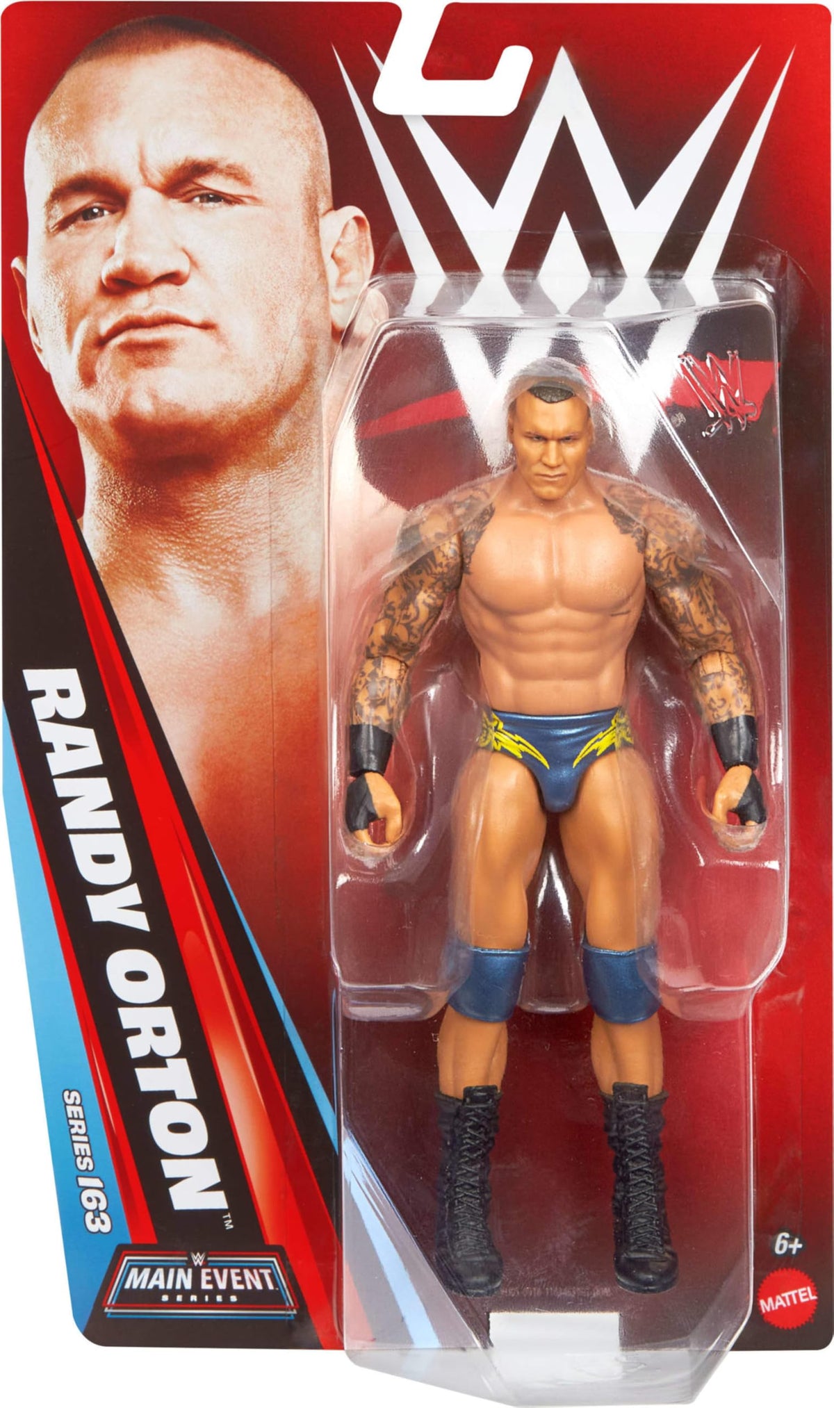 Randy Orton figure showing 14 articulation points for dynamic posing.