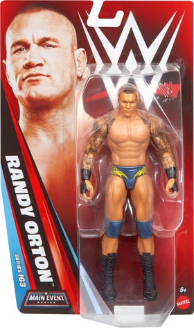 Randy Orton figure showing 14 articulation points for dynamic posing.