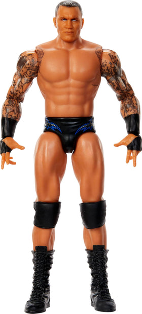 Mattel WWE Randy Orton action figure front view highlights lifelike features for display
