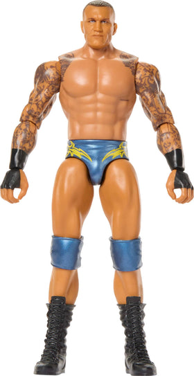 Mattel Randy Orton main event figure with TrueFX face for lifelike display.