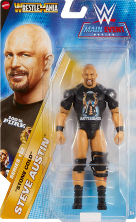Stone Cold Steve Austin figure highlighting 10 articulation points for dynamic posing