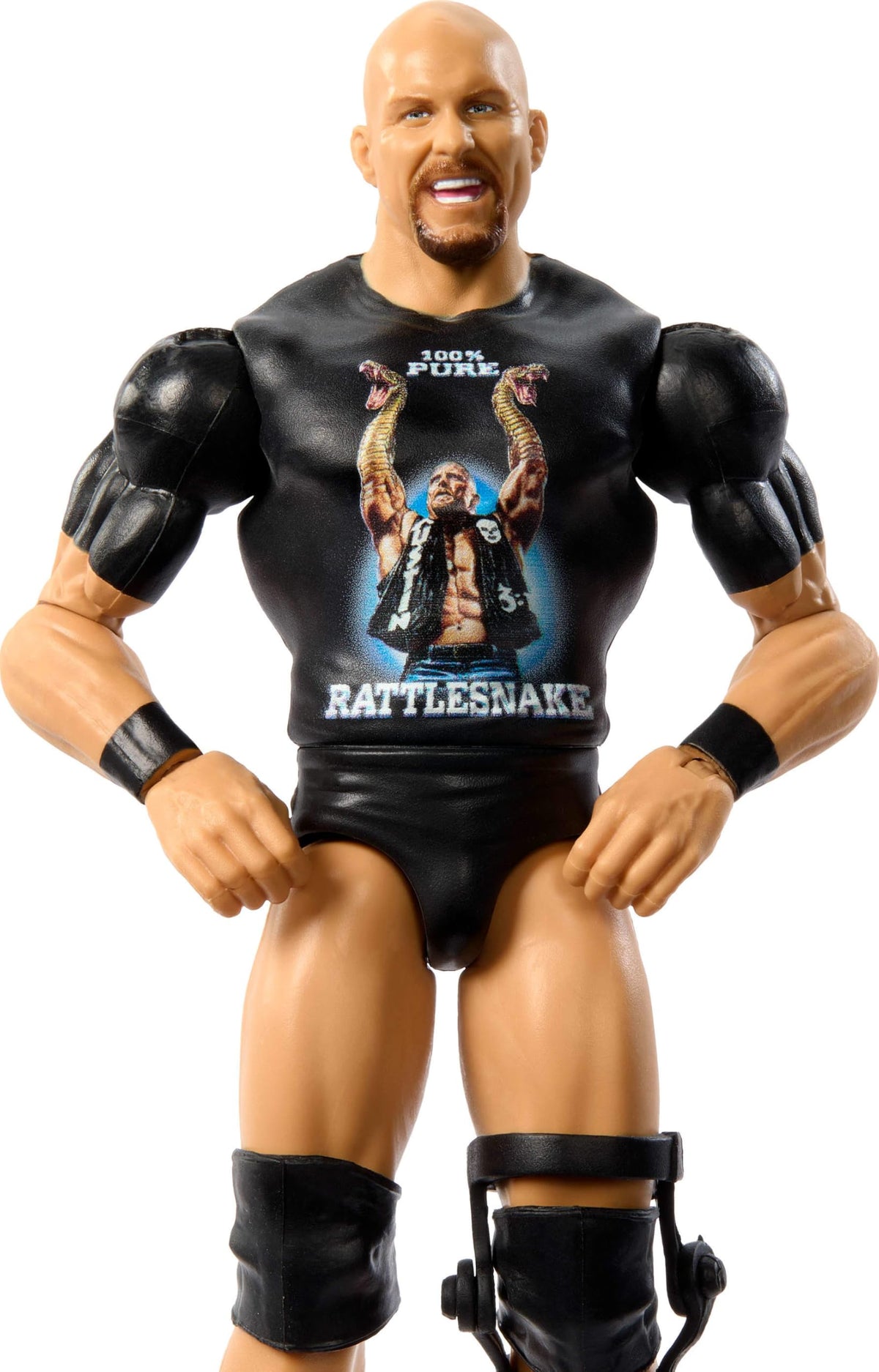 Mattel WWE Stone Cold Steve Austin TrueFX facial detailing for realism